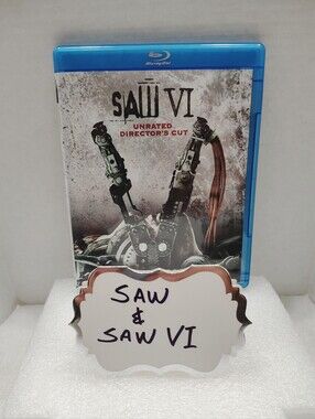 ☠️ Saw & Saw VI ☠️ 2 Blu-Ray Discs (in same case)